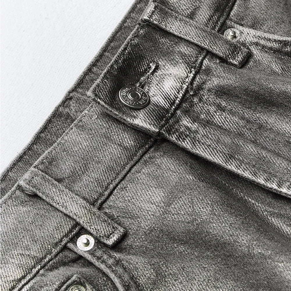 Zara Metallic Jeans - NWOT - Picture 2 of 7